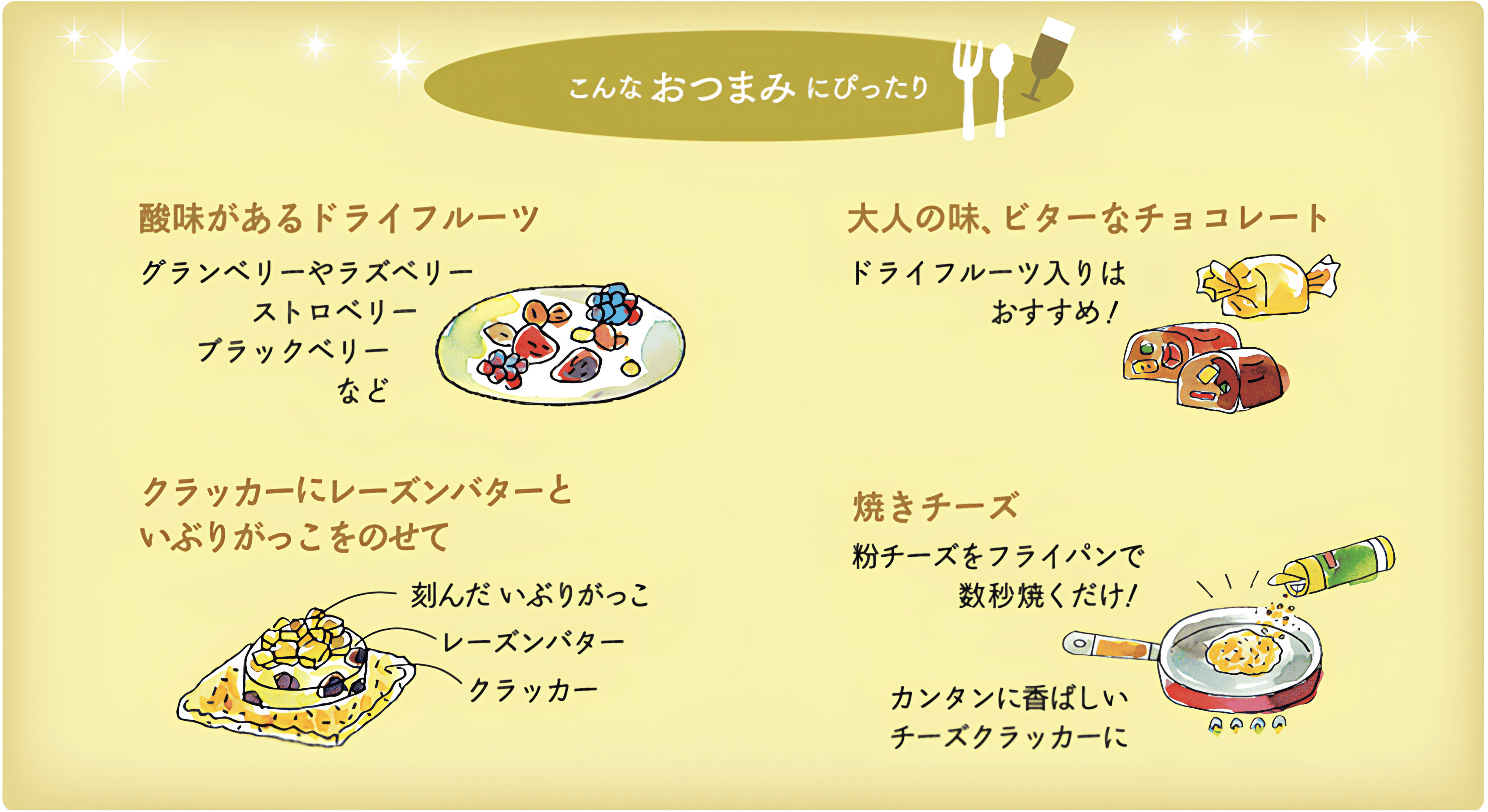 Perfect with these snacks