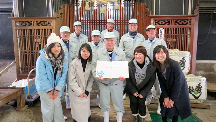 インターンシップの学生達