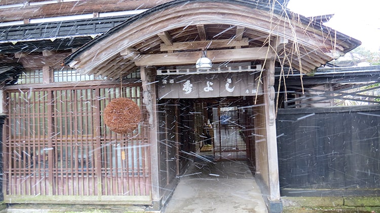 初雪が降りました