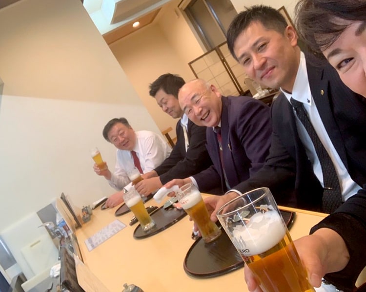 仕事後の打ち上げ