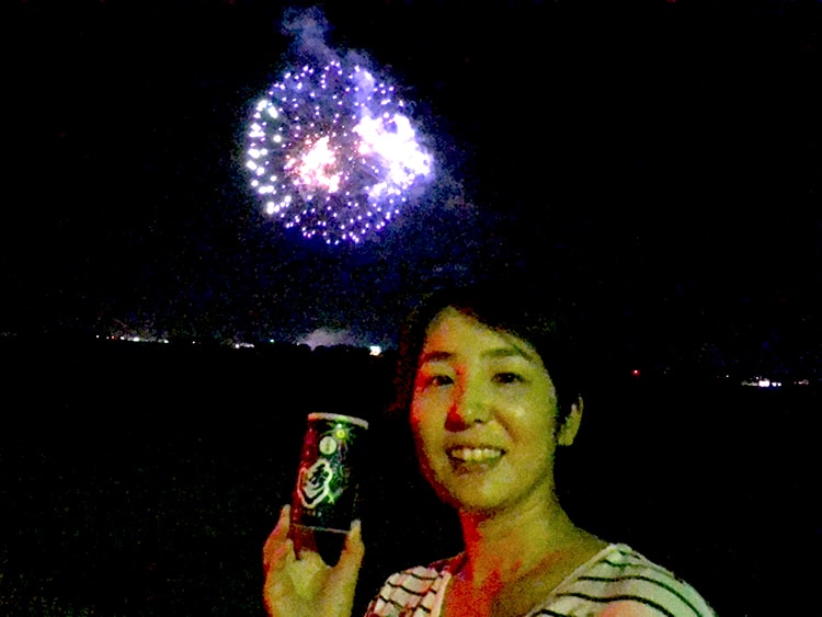 エール花火を見ました